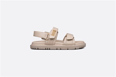 dior tan sandals|Dior beachwear sandals.